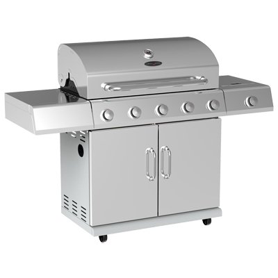 Grill Zone 5-Burner Gas Grill + Side Burner